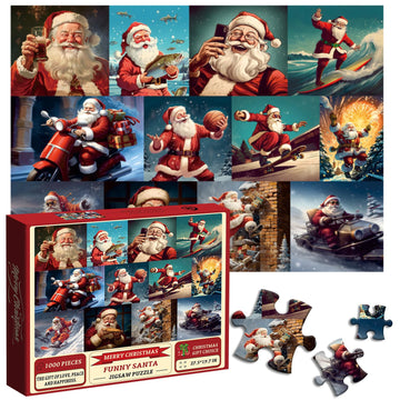 Christmas divertente santa claus puzzle puzzle 1000 pezzi